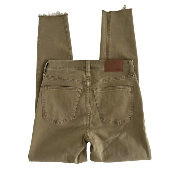 Madewell | Women's Brown 9" High-Rise Raw-Hem Skinny Jeans Size 25 - Picture 7 of 14